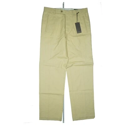 PHÖNIX Fazio Herren Chino Stoff Business Hose Comfort 106 W34 L32 Beige Gelb NEU - Bild 1 von 4