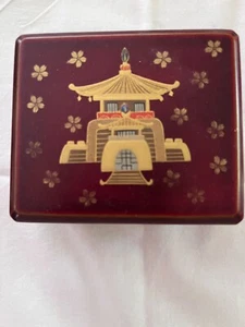 Vintage Maruni Lacquerware Trinket Box Occupied Japan Patented Hand Made - Picture 1 of 10