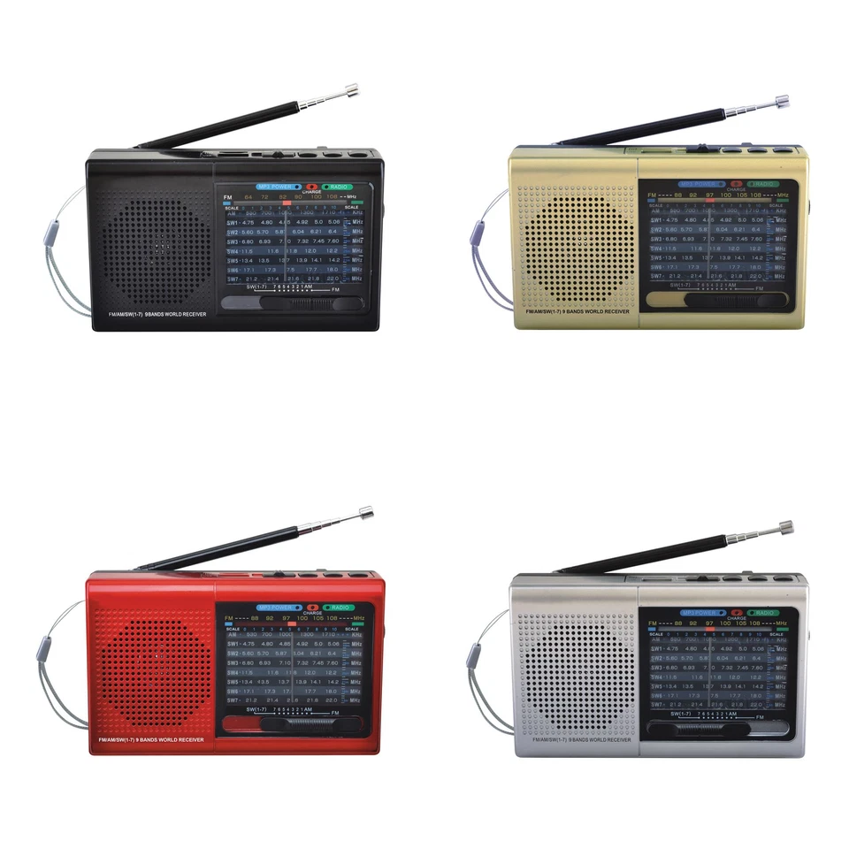 9 Band Radio w Bluetooth, USB & Micro-SD for Wireless Streaming (SC-1080BT) - Image 1 of 1