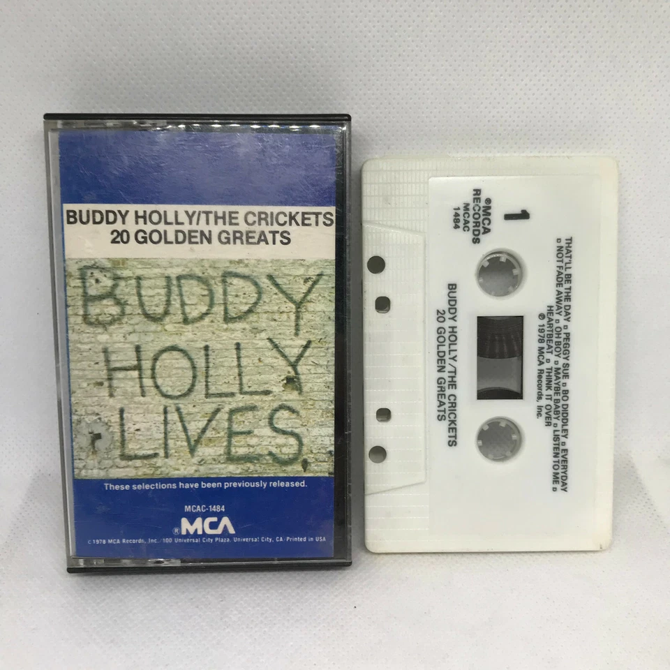 1978 Buddy Holly Lives 20 Golden Greats Cassette TESTED - Image 1 of 1