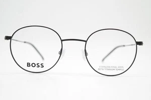 Gafas Hugo Boss 1705 Titanium negras ovaladas montura eyeglasses nuevas - Imagen 1 de 6