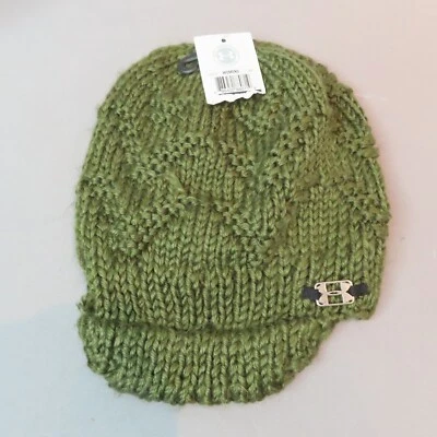 UNDER ARMOUR Beanie шляпа женщин O/S зеленый коренастый вязаный громоздкий козырек с подкладкой моды - Изображение 1 из 4