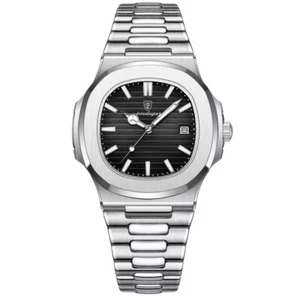 POEDAGAR Luxus Herren Uhr Wasserdichte Designer Edelstahl Uhren Men’s Watches - Bild 1 von 1