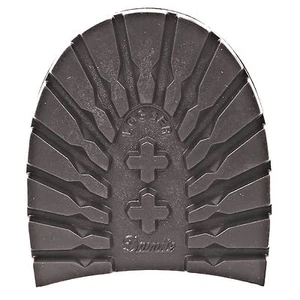 Shoe Heel Repair Hard Rubber Danite BROWN 9mm thick SOLD IN PAIRS - Picture 1 of 3
