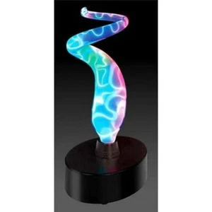 Lumisourc Spiral Sculpture Electral Lamp Light Blue Pink Swirl - Picture 1 of 5