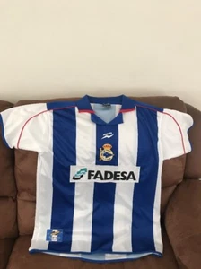 Olympus deportivo la coruña La Liga Soccer Jersey Size L Mens - Picture 1 of 8