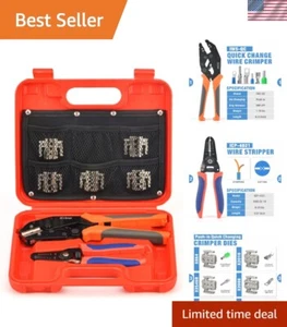 iCrimp Quick Change Ratcheting Wire Crimper Tool Set for Insulated, Heat Shri... - Picture 1 of 10