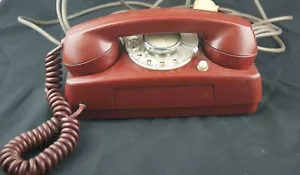 Telefono fisso vintage con rotella Starlite GTE rosso con filo anni 70 80 Sip - Photo 1/8