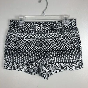 J Crew Shorts Womens 4 Pull On Linen Blend Aztec Pockets Festival Boho Hippie - Picture 1 of 6