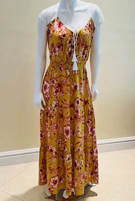 Maxi Vestido Floral Luxology Mujer Multicolor Talla S Largo Foto 1 de 4