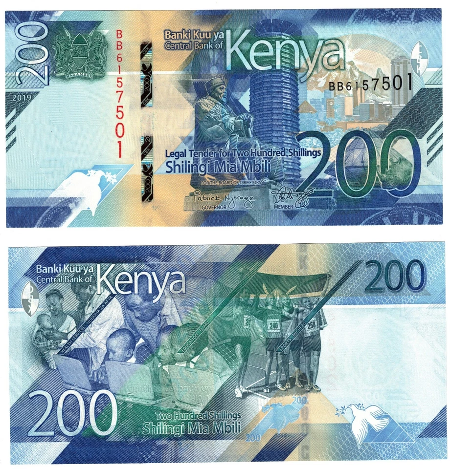 2019 Kenya 200 Schillings Banknote UNC P54 - Image 1 of 1