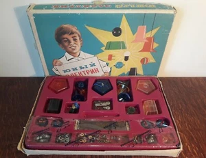 Soviet Set Game "Young Electrician". Instructions for assembly. USSR Russia. S - Picture 1 of 12