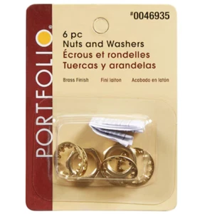 Portfolio Project Source #5 x 20 Brass-plated Brass Hex Nut (6-Count) Pack 46935 - Picture 1 of 6