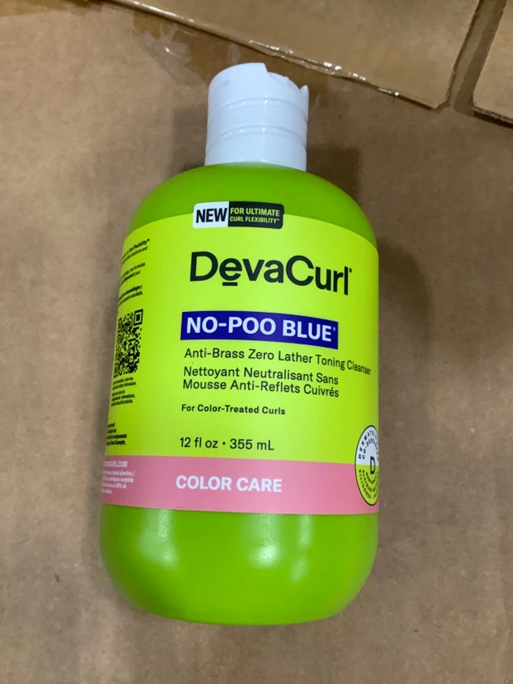 DevaCurl No-Poo Blue® Anti-Brass Zero Lather Toning Cleanser, 12 fl. oz. - Image 1 of 1