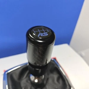 schwarze Kohlefaser RS 6 gewichteten SCHALTKNAUF FÜR FOCUS MK2 MK3 MK4 FIESTA ST - Picture 1 of 6
