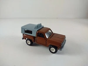 Tomica Pocket cars#F44 Chevrolet C10 Pickup Truck W/ Camper 1:64  Japan M-1 - Picture 1 of 7