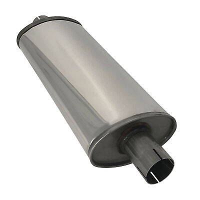Jetex Universal Exhaust Silencer - 2'' Outlet, Oval 420mm, Stainless Steel • 113.52€