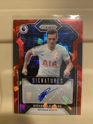 GIOVANI LO CELSO Red Ice AUTO TOTTENHAM HOTSPUR PANINI EPL PRIZM 2021/22  SP - Image 1 of 4