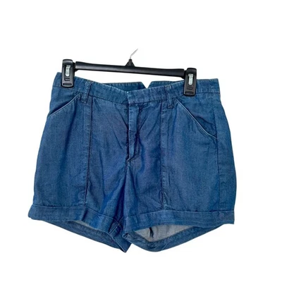 EUC HELMUT LANG WOMENS DENIM SHORTS SZ 28 QUIET LUXURY OLD MONEY - Image 1 of 4