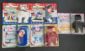Peluche vintage TY Beanie Babies Teenie peluche McDonalds Happy Meal giocattoli confezionati - Foto 1 di 15