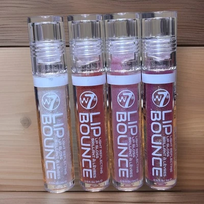 Brillo labial reflector de luz W7's Lip Bounce. Juego de 4. NUEVO Foto 1 de 2