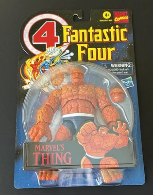Fantastic Four Marvel Legends Retro Collection The Thing Action Figure NEW SHARP - Image 1 of 4
