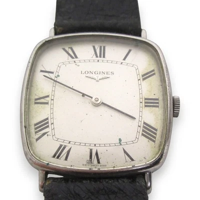 Reloj Pulsera LONGINES Cuadrado Cuerda Manual en Blanco y Negro Hombre USADO Foto 1 de 4