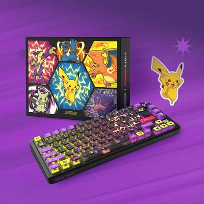 Cherry x Pokémon Gengar Mechanical Keyboard Tactile Brown Switches RGB Backlit - Image 1 of 3
