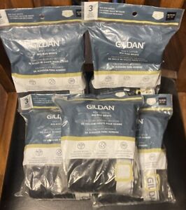 Lot of 5 Gildan Men's Underwear 3XL Cotton Mid Rise Briefs 3 Pack 15 Pairs Total