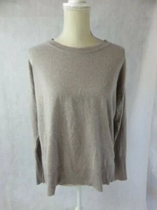 White + Warren Greige Silk Blend Sweater Size S - Picture 1 of 10