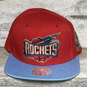NBA Houston Rockets Mitchell & Ness Men's Snapback Hat Hardwood Classic OSFA NEW - Picture 1 of 12