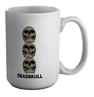 Deadskull Skull Heads Halloween White 15oz Large Mug Cup Gift