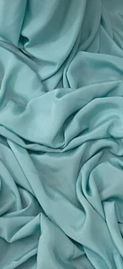 Sea Green Crepe De Chine Fabric 45'' PRICE PER METER - Picture 1 of 2