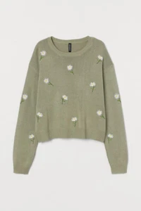 jumper embroidery Size S 8 BNWT - Picture 1 of 2