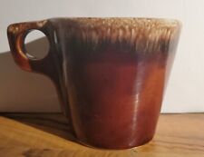Vintage Hull Pottery Brown Drip Glaze Oven Proof Coffee Cup/Mug 3.5" USA