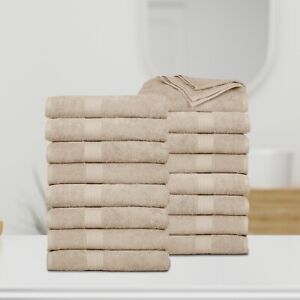 Ample Decor Bath Towel Set of 16 High Absorbency Soft & Thick Quick Drying 