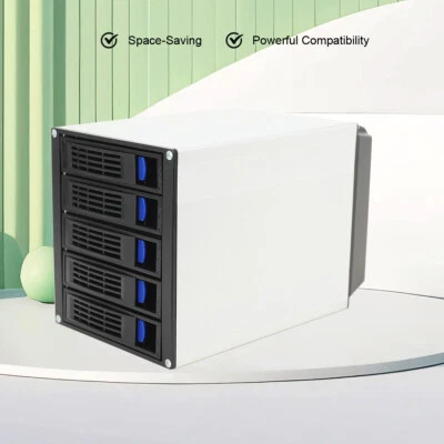 HDD Enclosure Hot Swap Cage 5-Bay 3 x 5.25" Drive Bays 5x SATA 3.5"/2.5"Sas HDD - Image 1 of 4