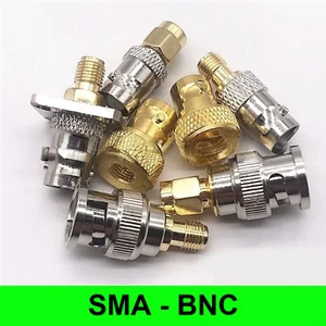 SMA to BNC Male/Female RF Coax Adapter 50ohm DC-4GHz for SDR Ham Radio RF Test - Afbeelding 1 van 6