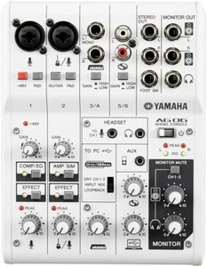 Yamaha AG06 Portable USB Powered 6 Channel Portable Recording Mixer IOS/MAC New - Picture 1 of 8