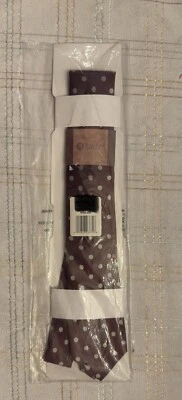 Gravata Haggar Masculina - Vinho com Bolinhas de Prata - Abotoadura Grátis com Pedido - Imagem 1 de 3