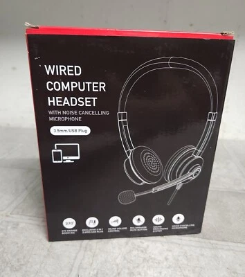 OPEN BOX Wired Computer Headset  - Image 1 of 4