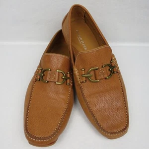 Donald J Pliner Men's Driving Shoes Leather Slip-on Made in Italy Size 10-1/2 - Picture 1 of 14