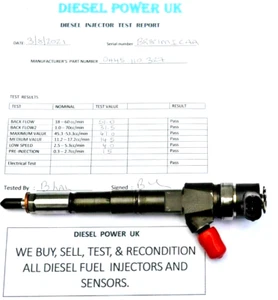 VAUXHALL INSIGNIA ASTRA ZAFIRA 2.0 CDTI - FUEL INJECTOR 0445110327 / 0986435201 - Picture 1 of 6