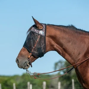 CASHEL QUIET RIDE FLY MASK Warmblood Standard Leopard - Picture 1 of 1
