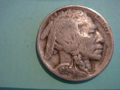1934 D Buffalo Nickel - Good album filler, strong date and mint mark Cover
