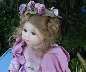 1993 vinyl Shirley A Peck American Beauty Doll Rare 24/300 Lil girl with curl  - Picture 1 of 8