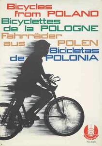 Póster Original Vintage Bicicletas de Polonia Universal 1970 - Imagen 1 de 1