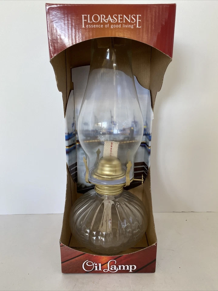 Florasense Glass Oil Lamp Clear Lighting Accessories Vintage Design LOOK