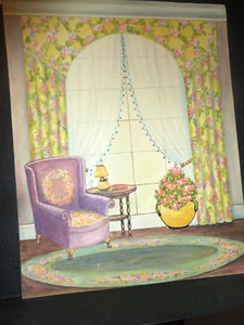 Original Watercolor Parlor Painting by Precisionist Niles Spencer - Picture 1 of 18