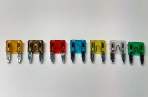 7pc MINI Automotive Fuses. Free Shipping - Picture 1 of 9